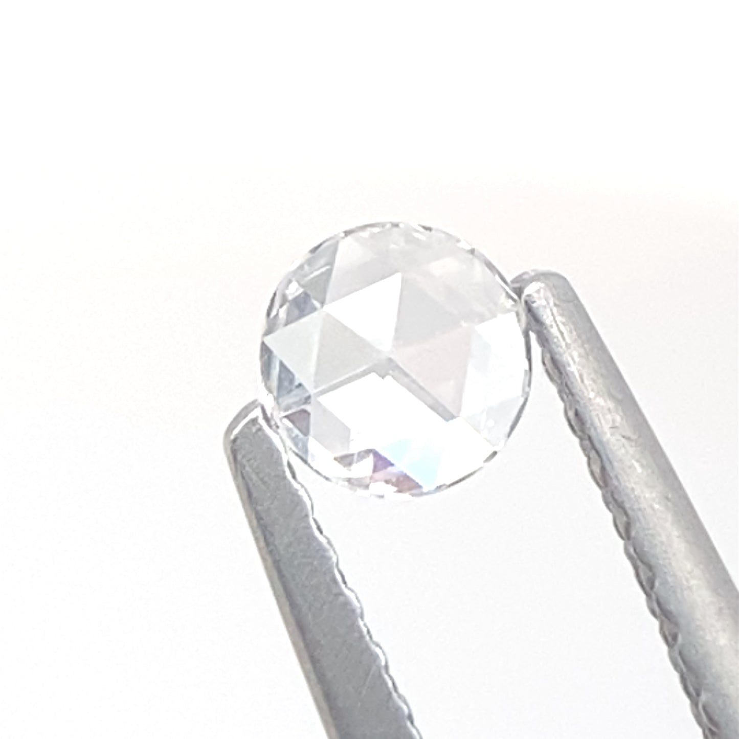 White Diamond Round Rosecut