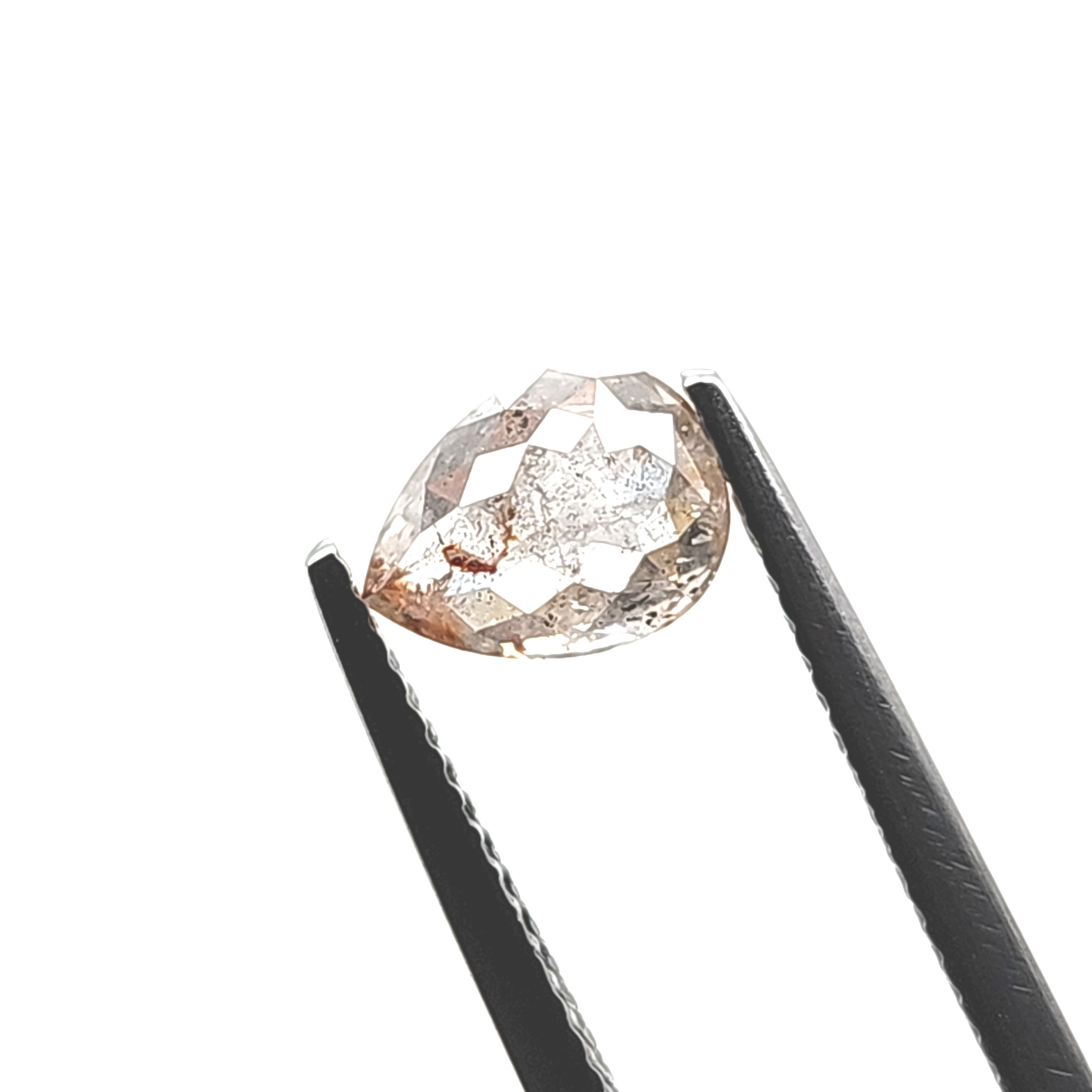 Salt & Pepper Diamond Pear 1.246ct