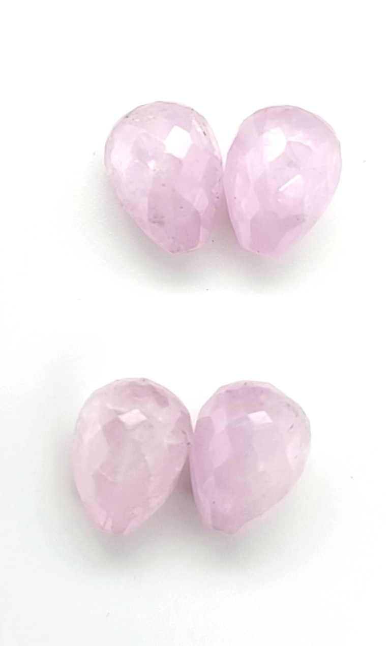 Kunzite Briolette and Polished Drops