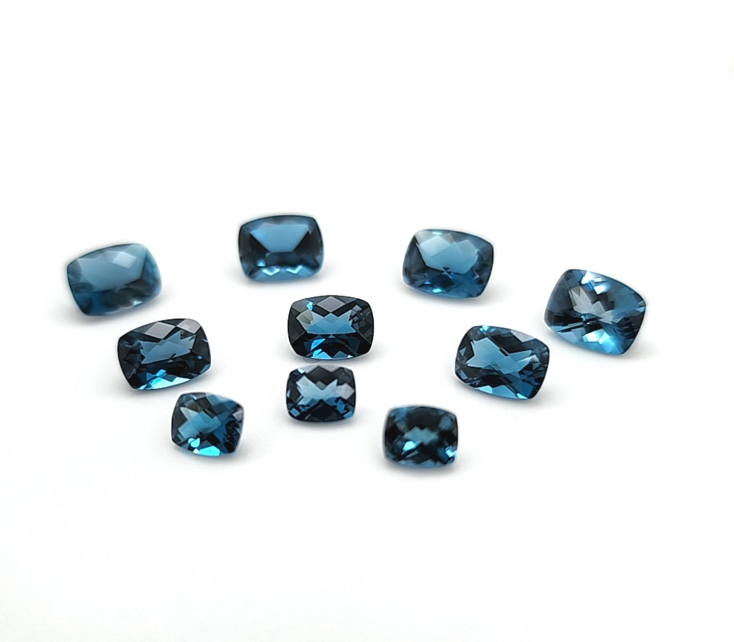 London Blue Topaz Rectangular Cushions Price List