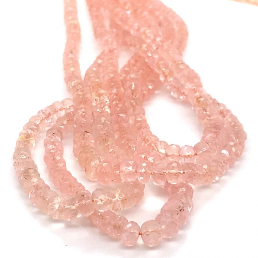 Morganite Faceted Beads