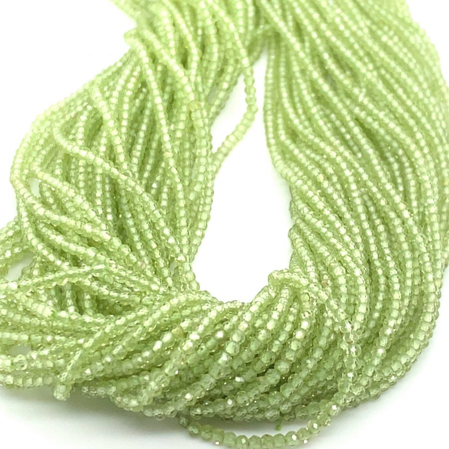 Peridot Facet Small Beads