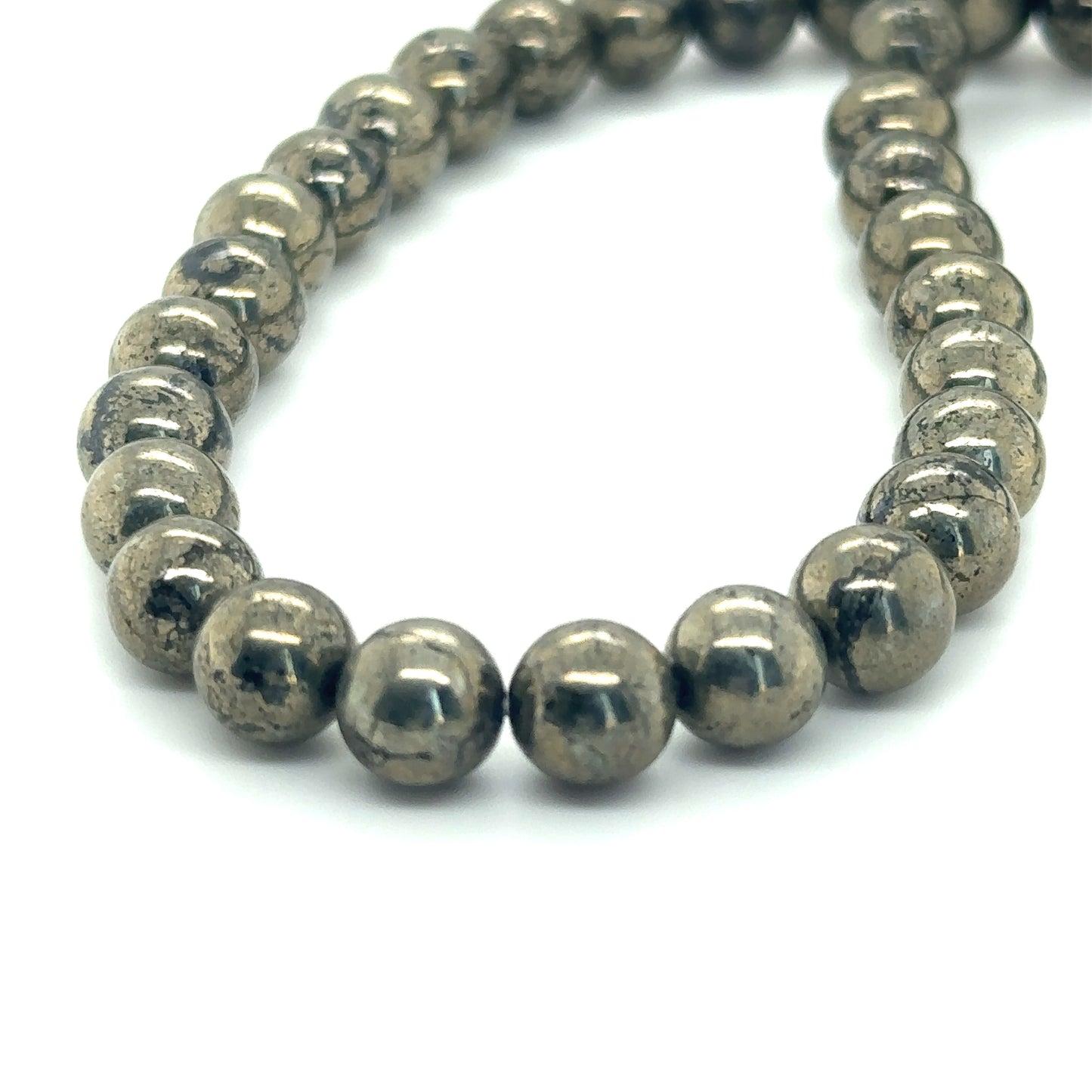 Pyrite Round Polished Beads