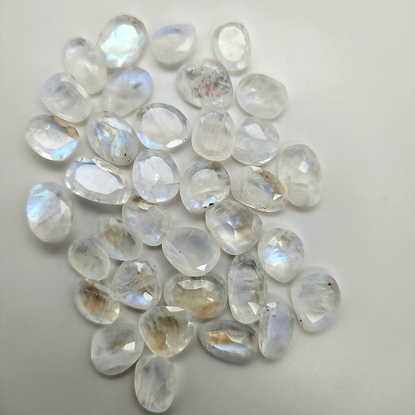 Rainbow Moonstone Flat Cut