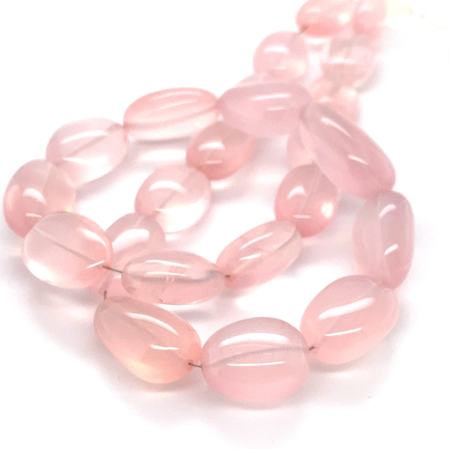 Rose Quartz Pebble Beads