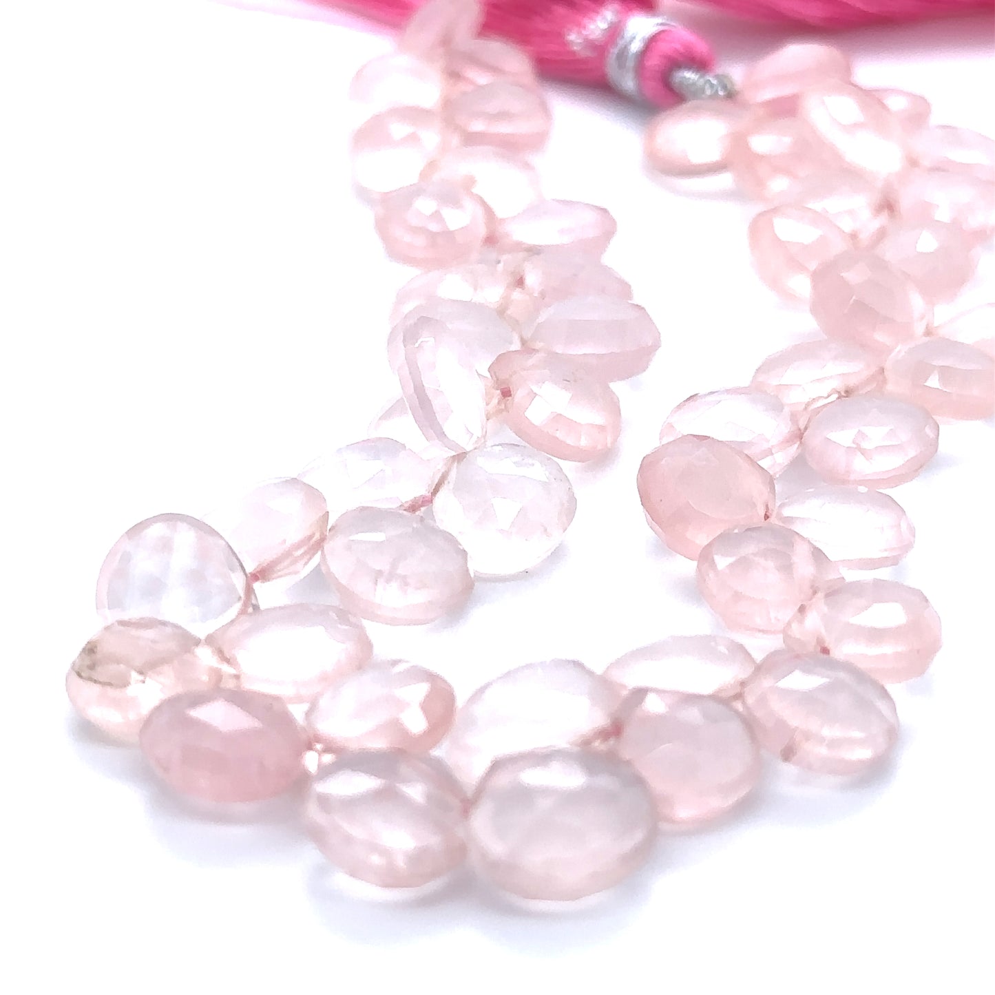 Rose Quartz Badam Beads