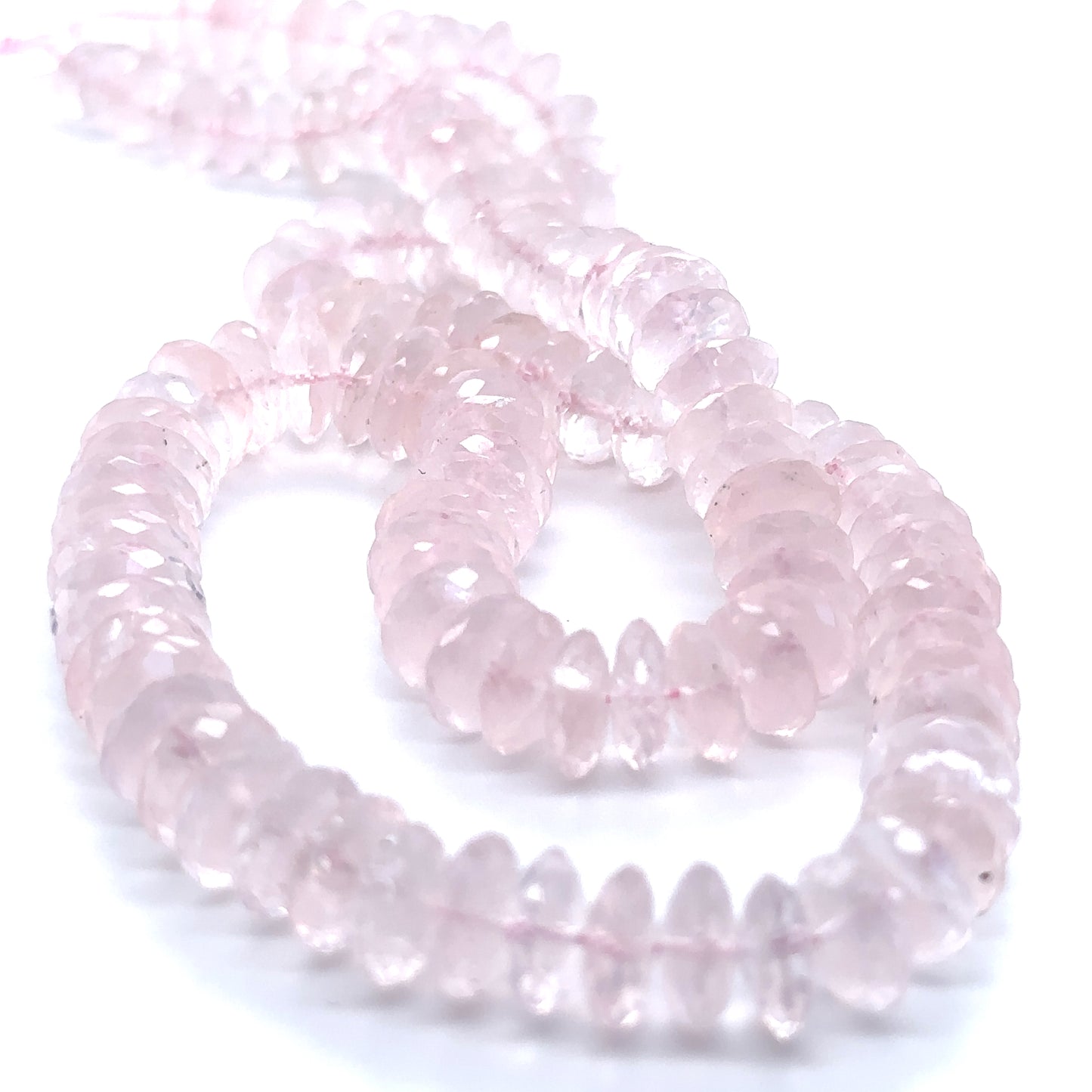 Rose Quartz Faceted Beads