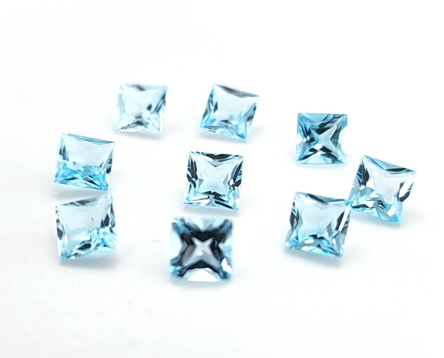 Sky Blue Topaz Square Price List