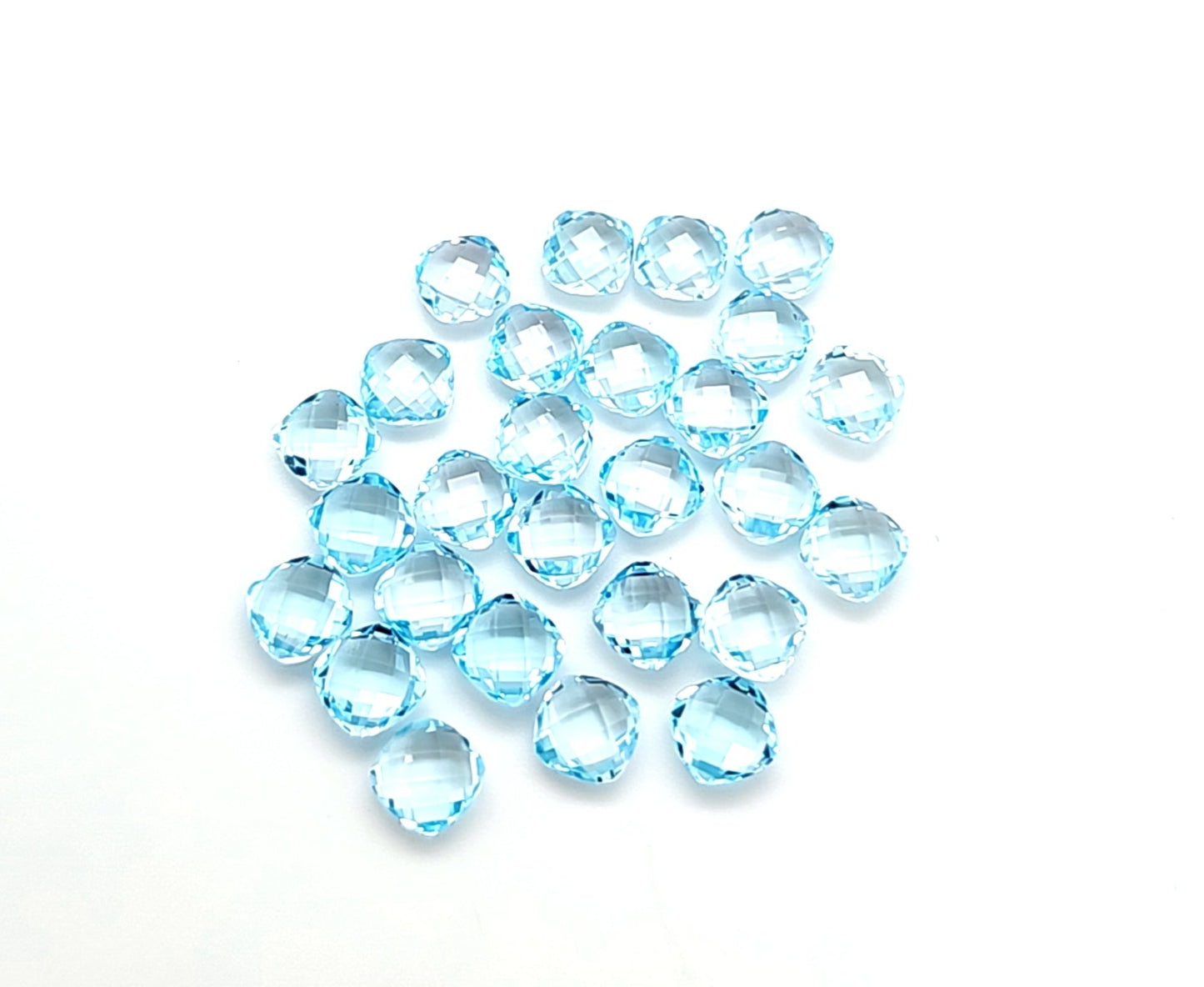 Sky Blue Topaz Cushion Pillowcut Price List