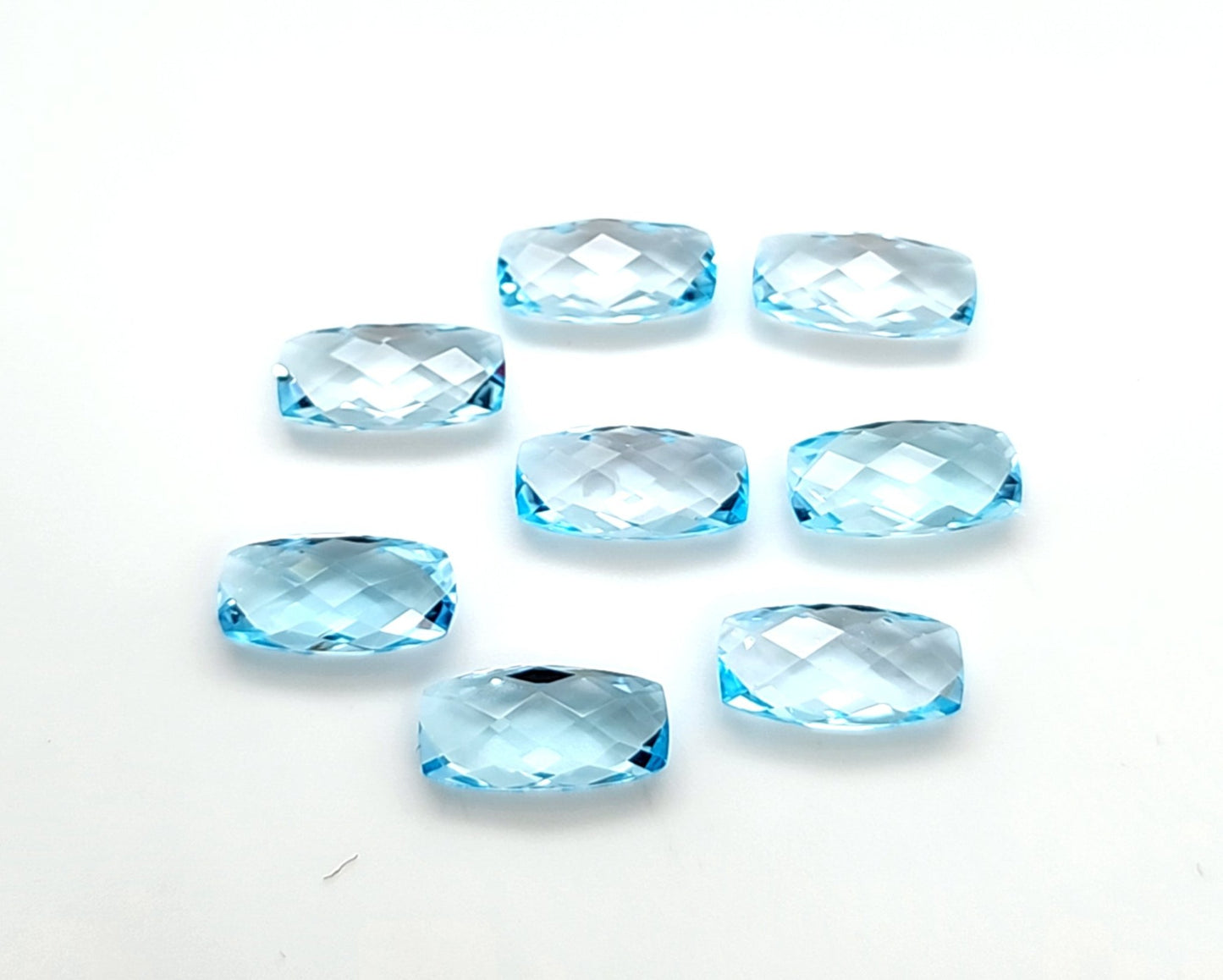 Sky Blue Topaz Rectangular Cushion Pillowcut Price List