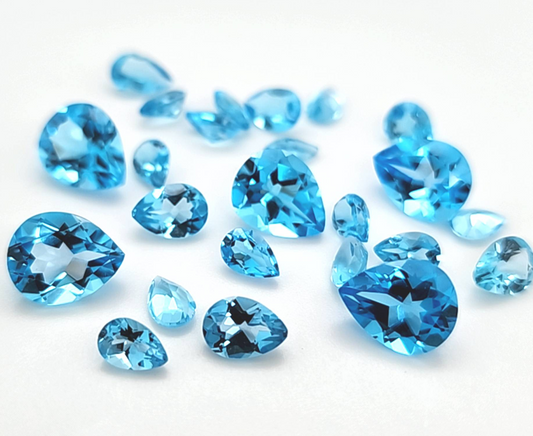 Swiss Blue Topaz Pears Price List