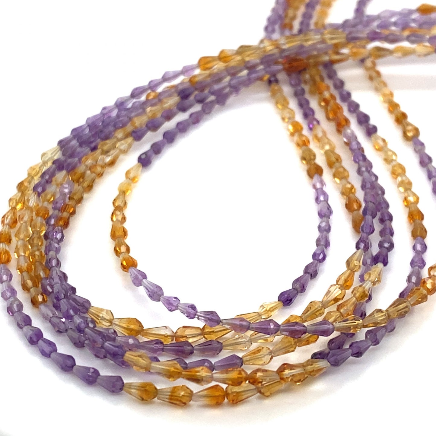 Amethyst & Citrine Mixed Beads