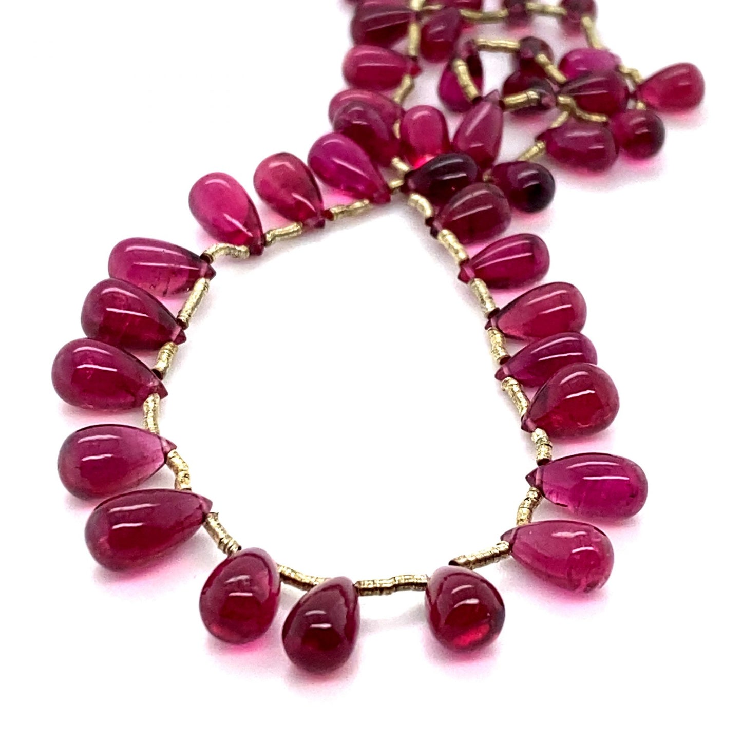 Tourmaline Rubelite Side Drilled Drops