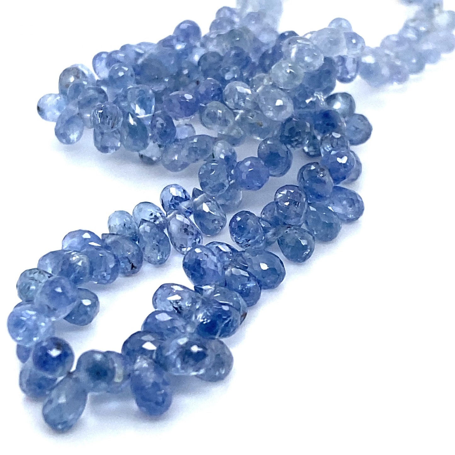 Sapphire Blue Briolette Beads