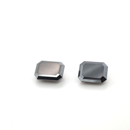 Black Diamond Octagon Pair 5.246ct
