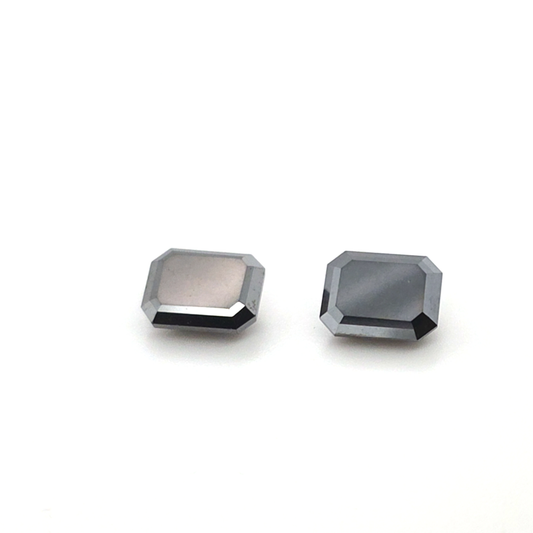 Black Diamond Octagon Pair 5.246ct