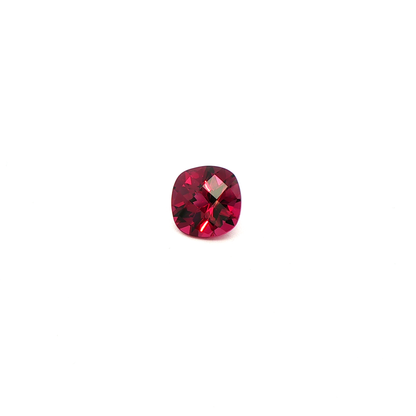 Rhodolite Checkerboard Square Cushion 3.668ct