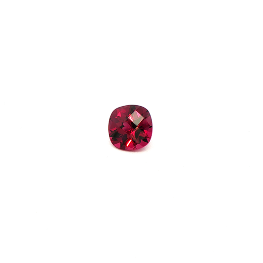 Rhodolite Checkerboard Square Cushion 3.668ct