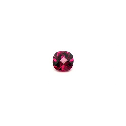 Rhodolite Checkerboard Square Cushion 3.368ct