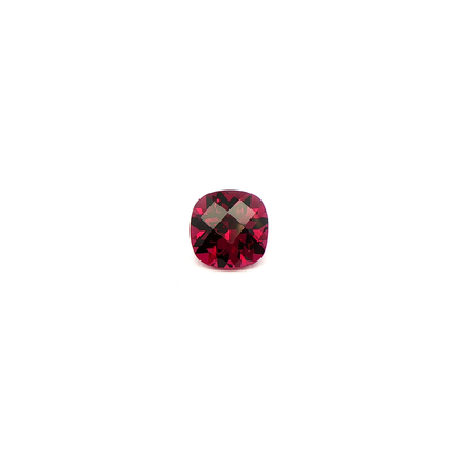 Rhodolite Checkerboard Square Cushion 3.862ct