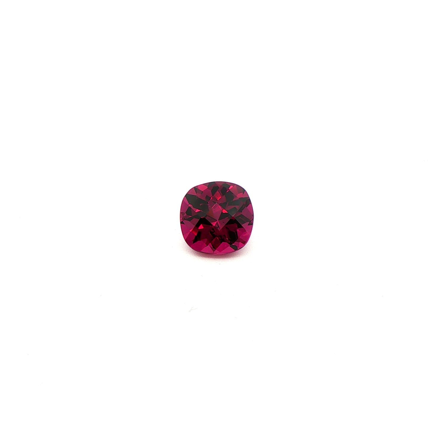 Rhodolite Checkerboard Square Cushion 4.001ct