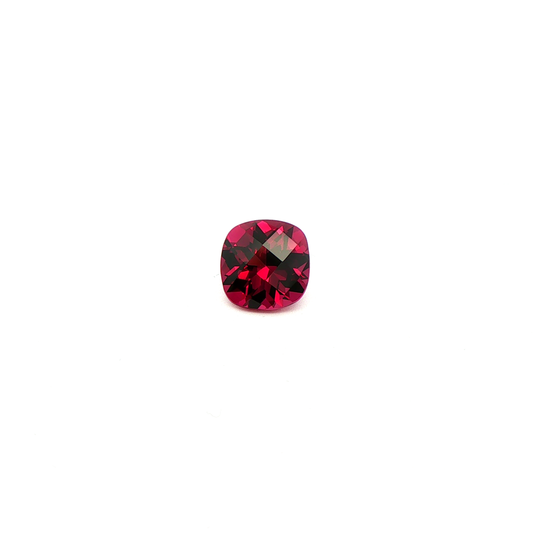 Rhodolite Checkerboard Square Cushion 3.765ct