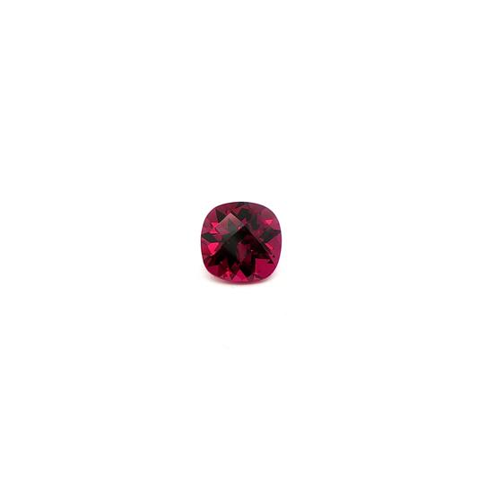 Rhodolite Checkerboard Square Cushion 3.64ct