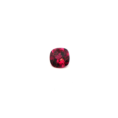 Rhodolite Checkerboard Square Cushion 5.463ct