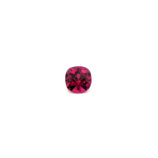 Rhodolite Checkerboard Square Cushion 3.584ct