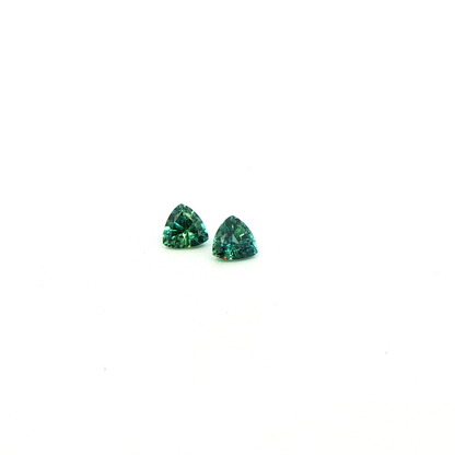 Peacock Sapphire Trilliant 1.072ct