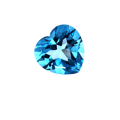 Swiss Blue Topaz Heart