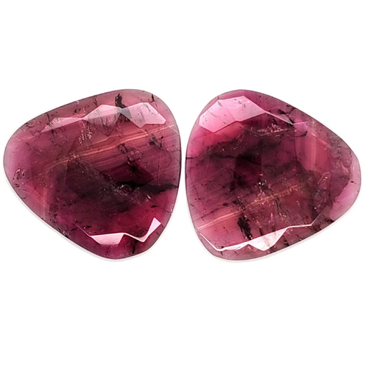 Bi-Colour Tourmaline Fancy Rosecut 51.418ct