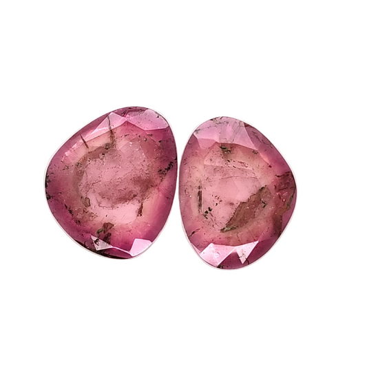 Bi-Colour Tourmaline Fancy Rosecut 33.553ct