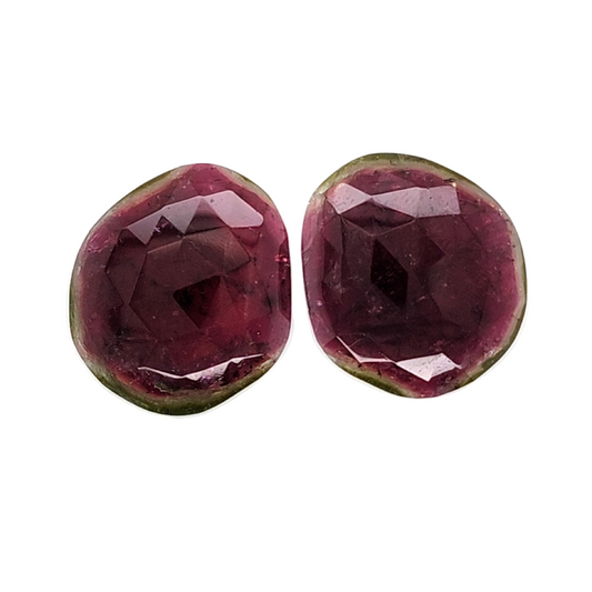 Bi-Colour Tourmaline Fancy Rosecut 57.004ct