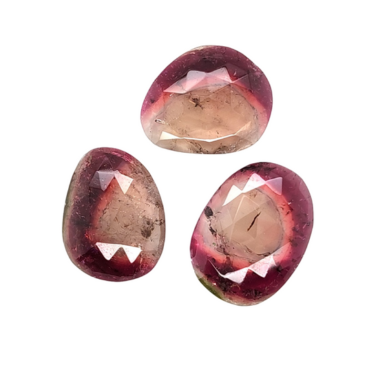 Bi-Colour Tourmaline Fancy Rosecut 57.30ct
