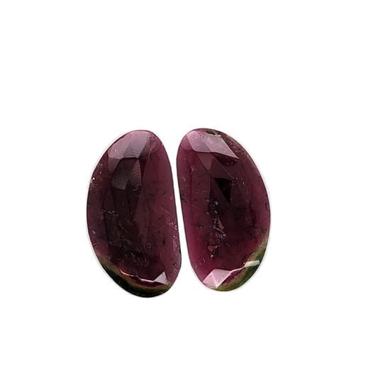 Bi-Colour Tourmaline Fancy Rosecut 29.606ct