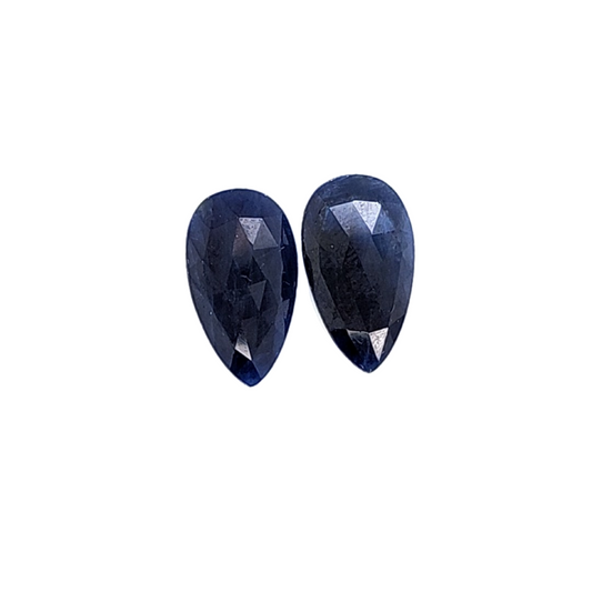 Blue Sapphire Pear Rose cut 12.338ct