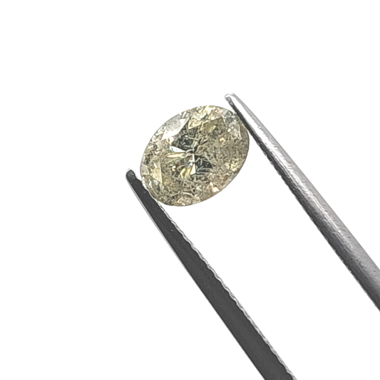 Salt & Pepper Diamond Oval 1.565ct