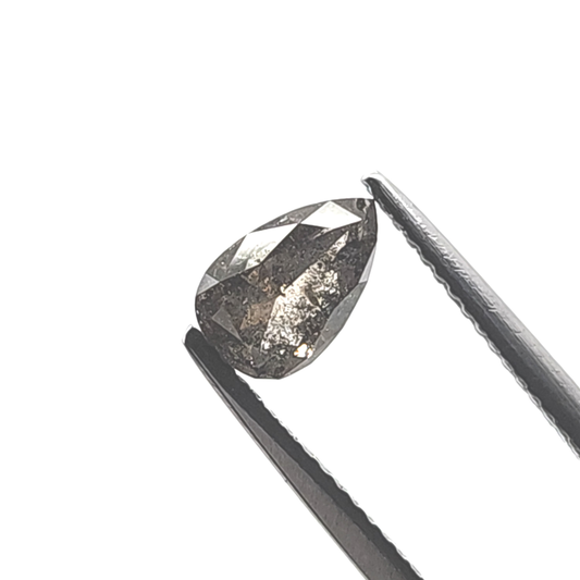 Salt & Pepper Diamond Pear 1.189ct