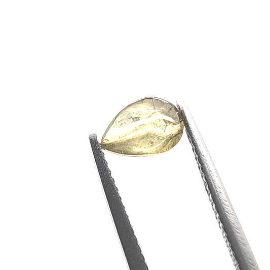 Salt & Pepper Diamond Pear Cab 0.873ct