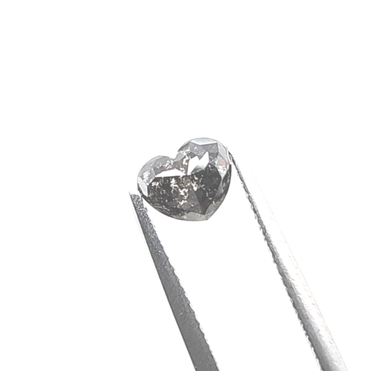 Salt & Pepper Diamond Heart 1.246ct