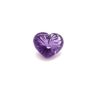 Amethyst Carving Heart 6.664ct