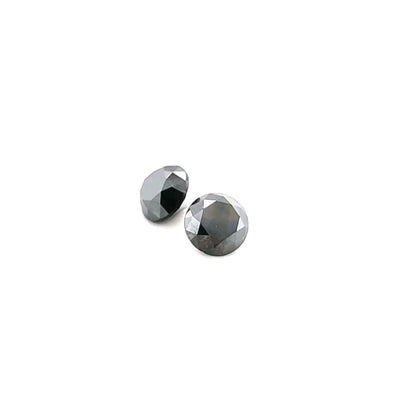 Black Diamond Round Pair 2.433ct