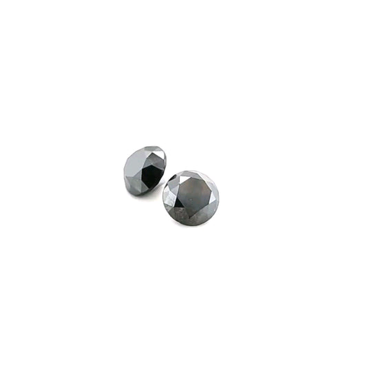 Black Diamond Round Pair 2.433ct
