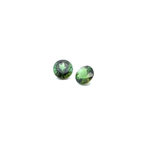 Green Tourmaline Round Pair 1.714ct