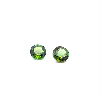 Green Tourmaline Pair Round 1.742ct