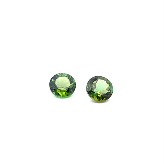 Green Tourmaline Pair Round 1.742ct