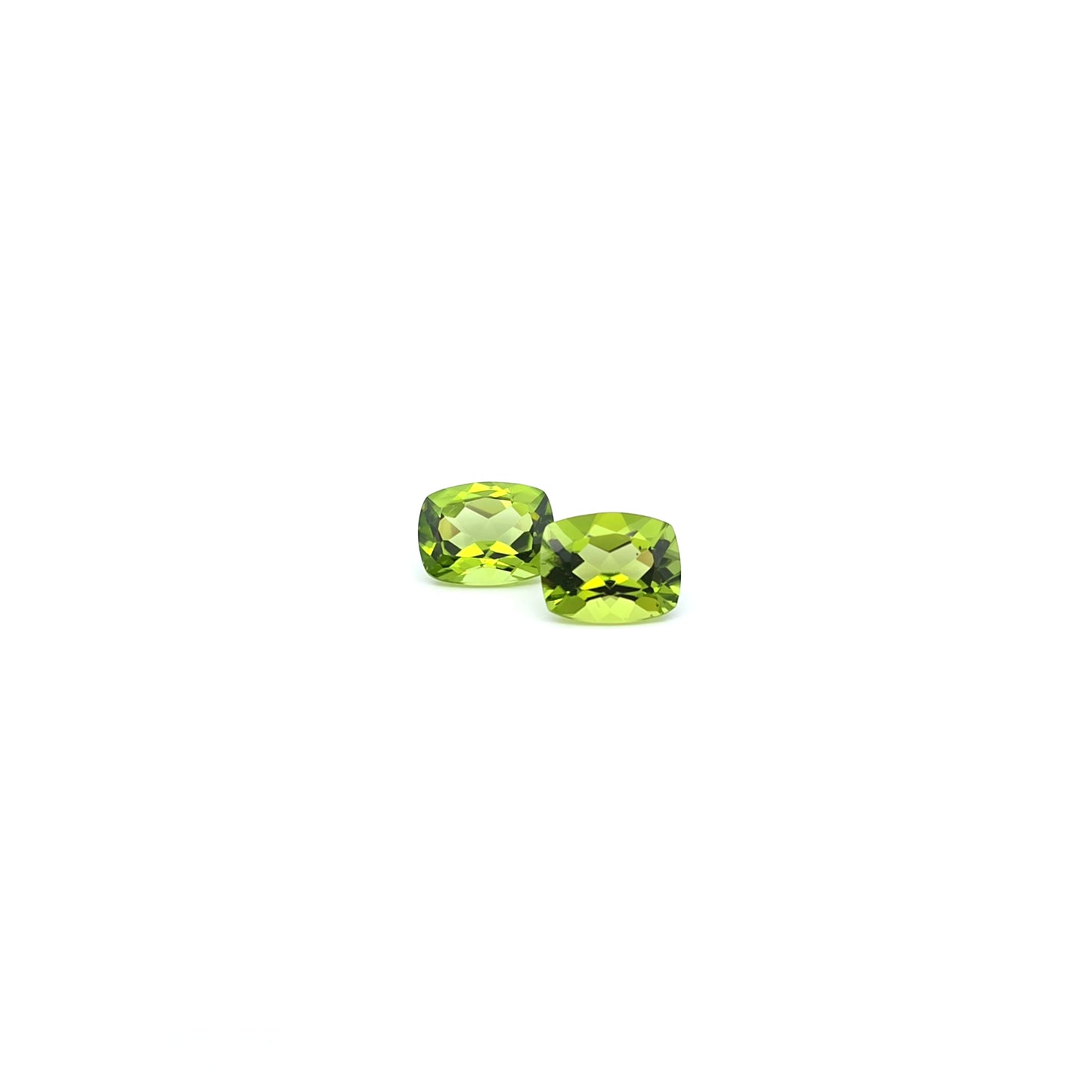 Peridot Rectangular Cushion Pair 5.93ct