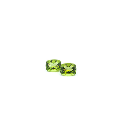 Peridot Rectangular Cushion Pair 6.71ct