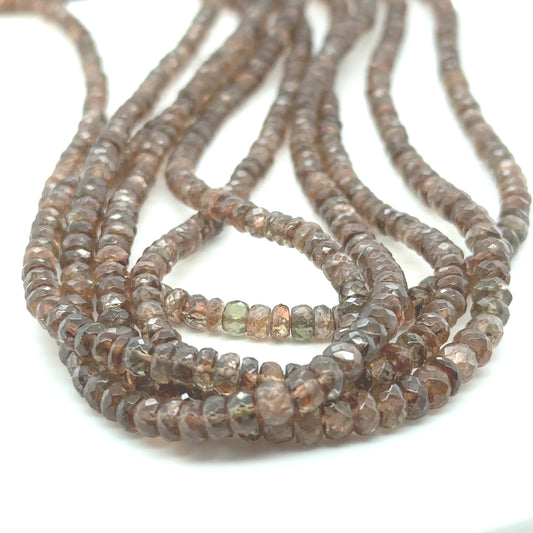 Andalusite Facet Beads